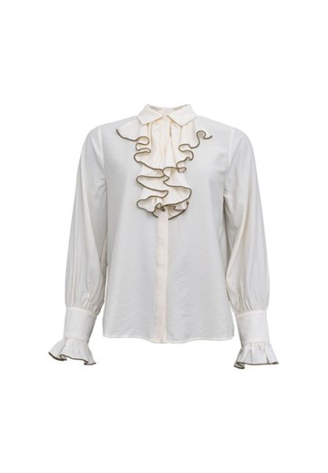 Costamani - Frill skjorte - White